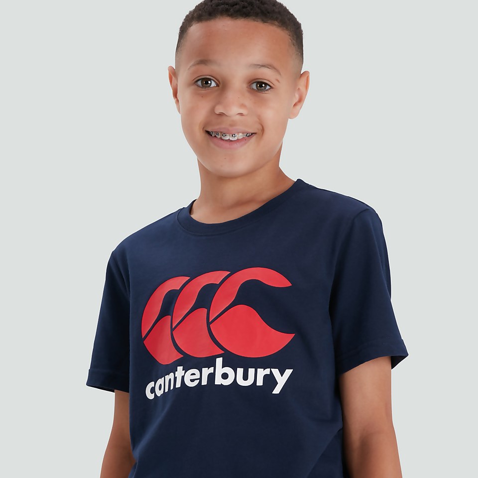JUNIOR UNISEX CCC LOGO TEE NAVY