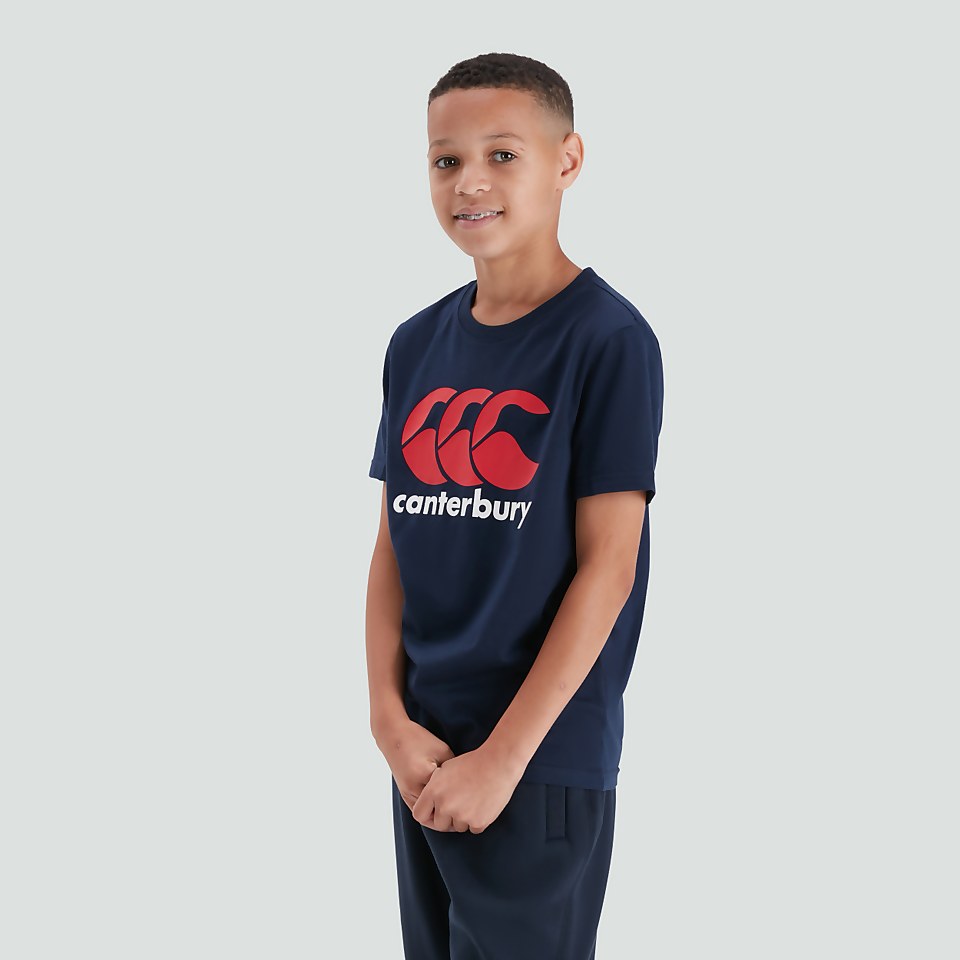 JUNIOR UNISEX CCC LOGO TEE NAVY