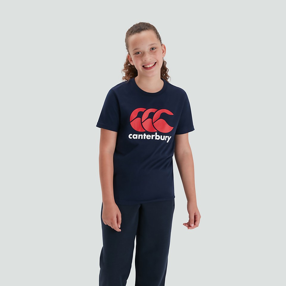 JUNIOR UNISEX CCC LOGO TEE NAVY