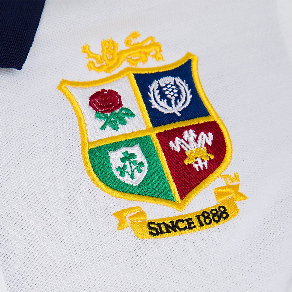 WOMENS BRITISH & IRISH LIONS HOME NATIONS POLO SHIRT WHITE