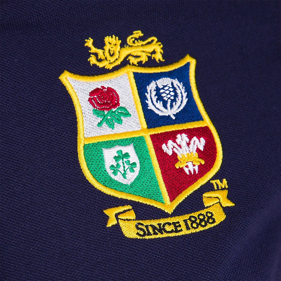 WOMENS BRITISH & IRISH LIONS HOME NATIONS POLO SHIRT BLUE