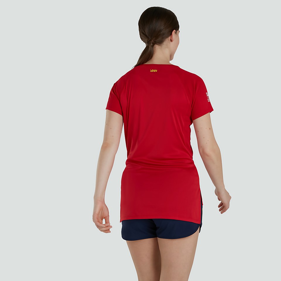 WOMENS BRITISH & IRISH LIONS SUPERLIGHT GRAPHIC TEE RED