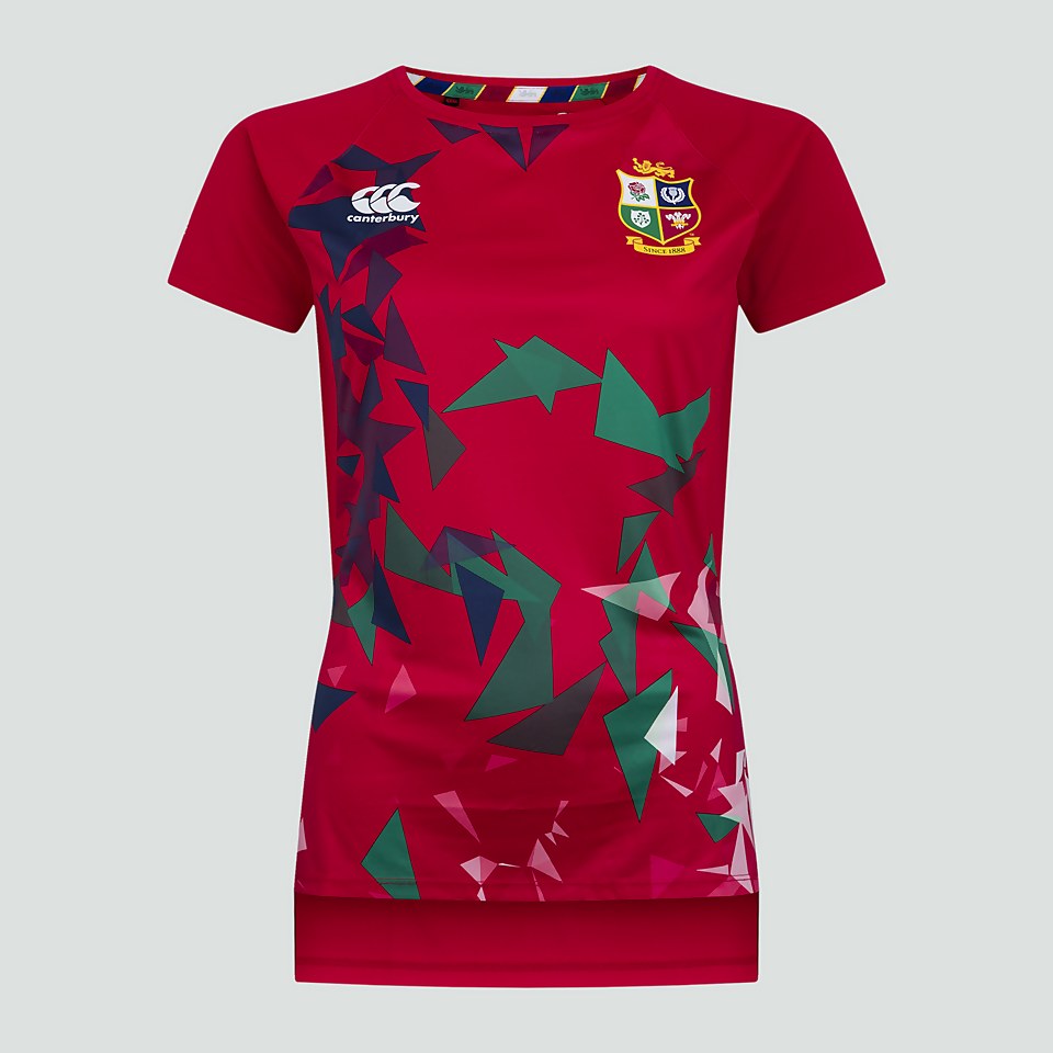 WOMENS BRITISH & IRISH LIONS SUPERLIGHT GRAPHIC TEE RED