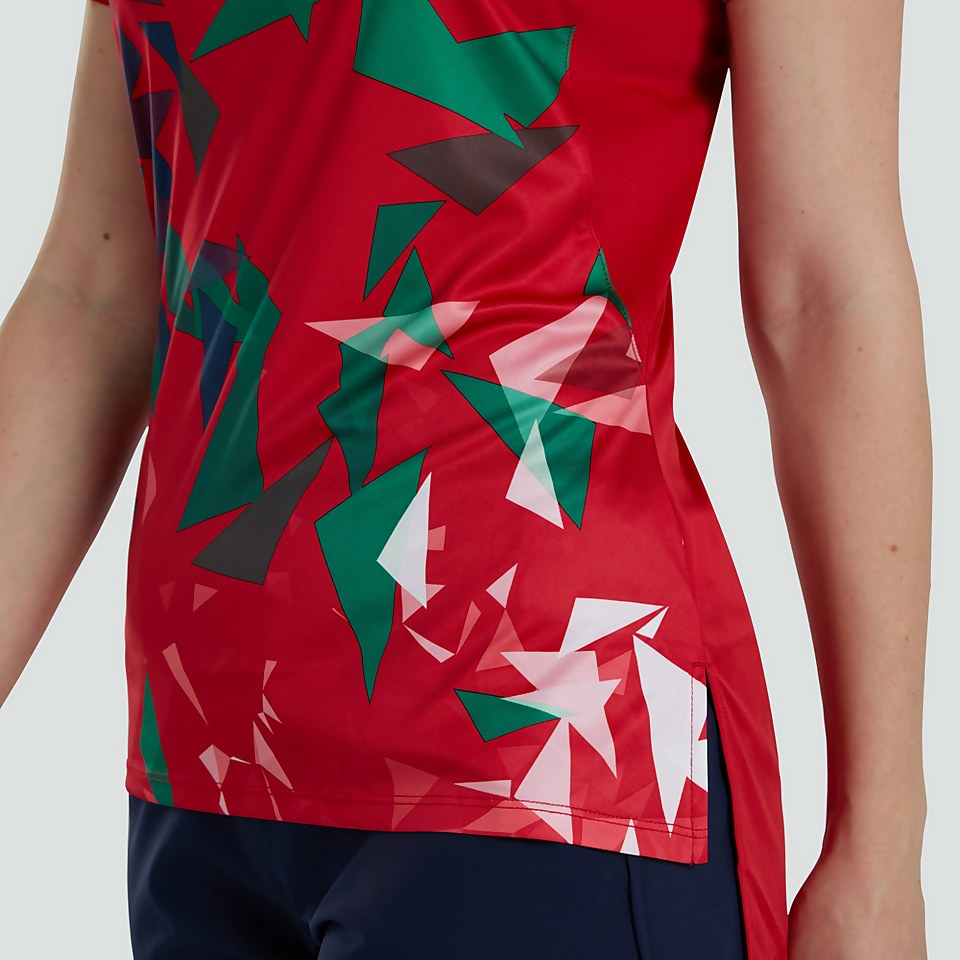 WOMENS BRITISH & IRISH LIONS SUPERLIGHT GRAPHIC TEE RED
