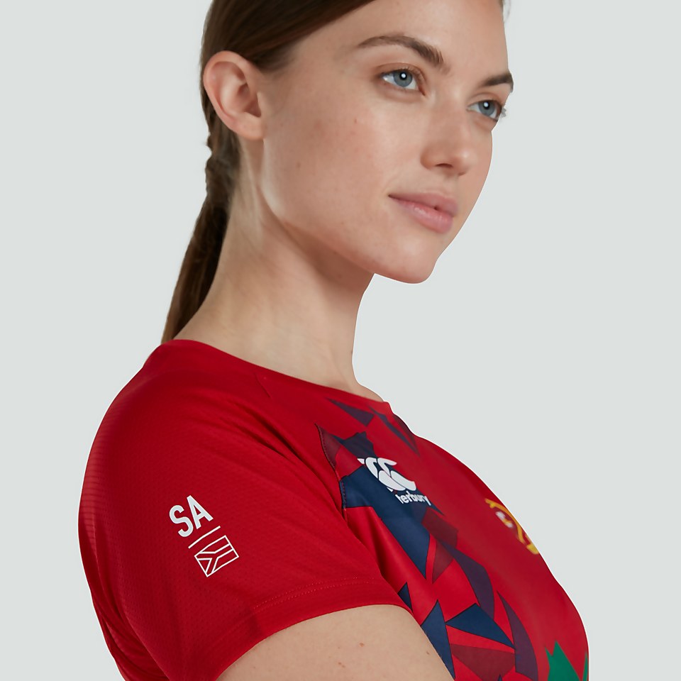 WOMENS BRITISH & IRISH LIONS SUPERLIGHT GRAPHIC TEE RED