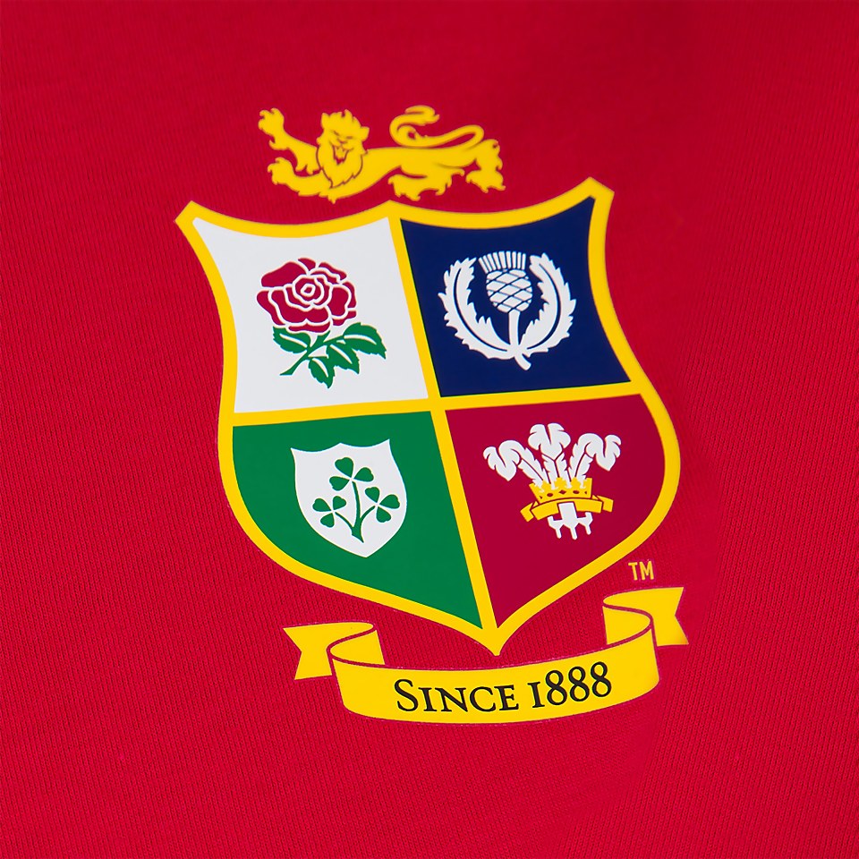 WOMENS BRITISH & IRISH LIONS COTTON JERSEY TEE RED