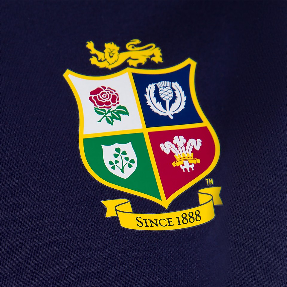 WOMENS BRITISH & IRISH LIONS COTTON JERSEY TEE BLUE