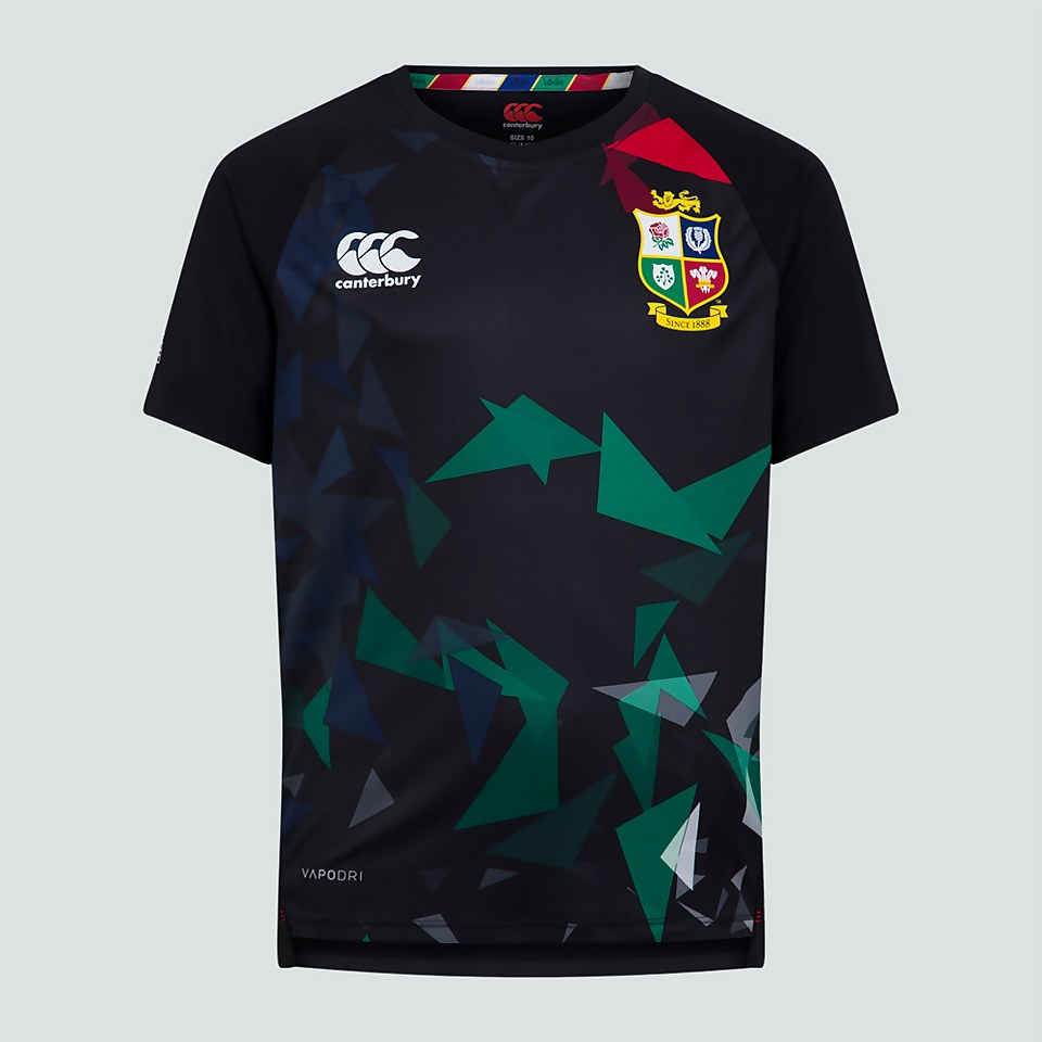JUNIOR UNISEX BRITISH & IRISH LIONS SUPERLIGHT GRAPHIC TEE BLACK