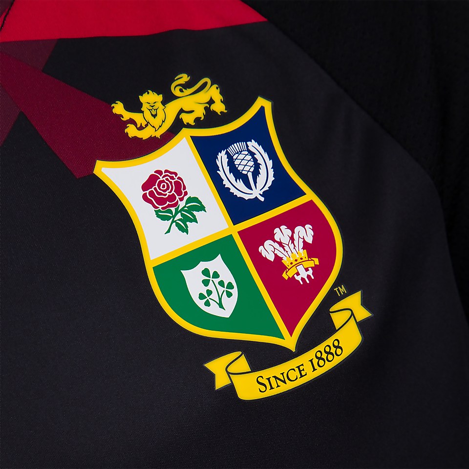 JUNIOR UNISEX BRITISH & IRISH LIONS SUPERLIGHT GRAPHIC TEE BLACK
