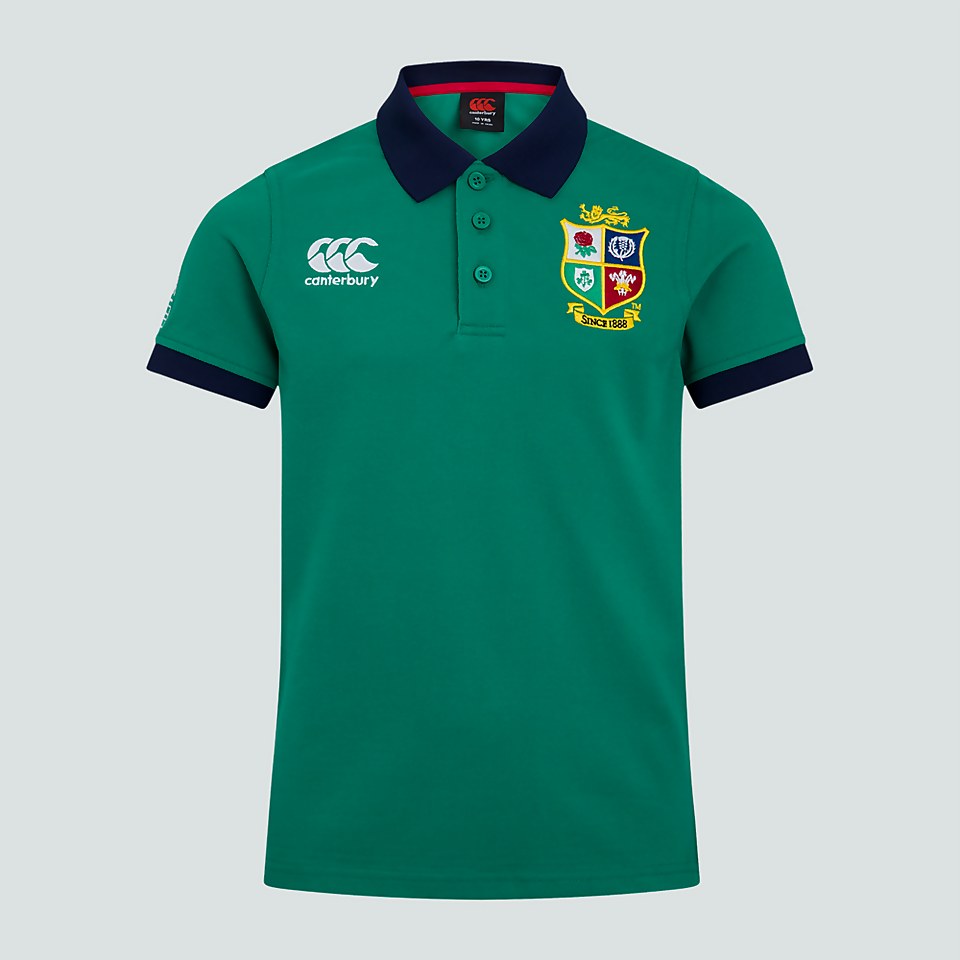 JUNIOR UNISEX BRITISH & IRISH LIONS HOME NATIONS POLO SHIRT GREEN