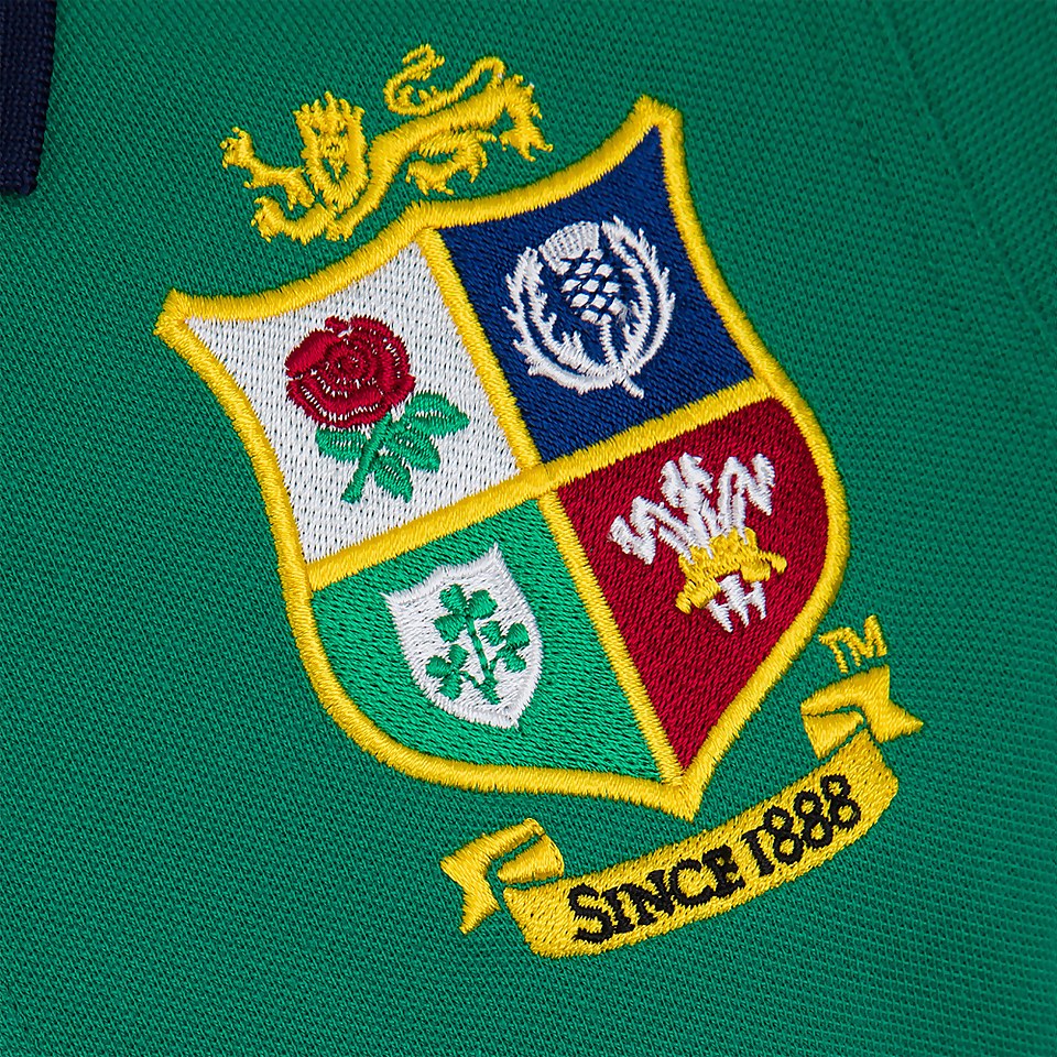 JUNIOR UNISEX BRITISH & IRISH LIONS HOME NATIONS POLO SHIRT GREEN
