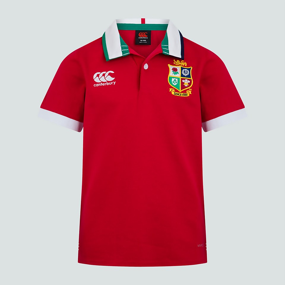 JUNIOR UNISEX BRITISH & IRISH LIONS SHORT SLEEVED CLASSIC JERSEY RED