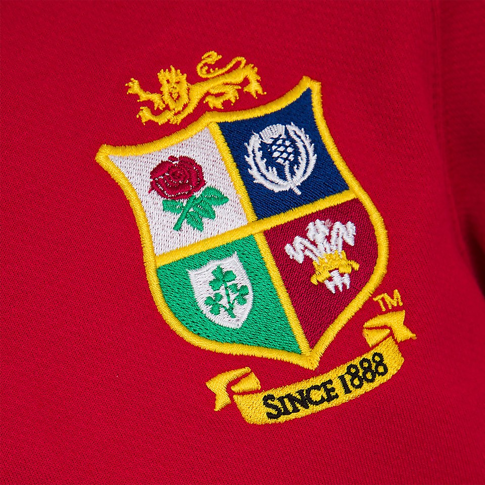 JUNIOR UNISEX BRITISH & IRISH LIONS SHORT SLEEVED CLASSIC JERSEY RED