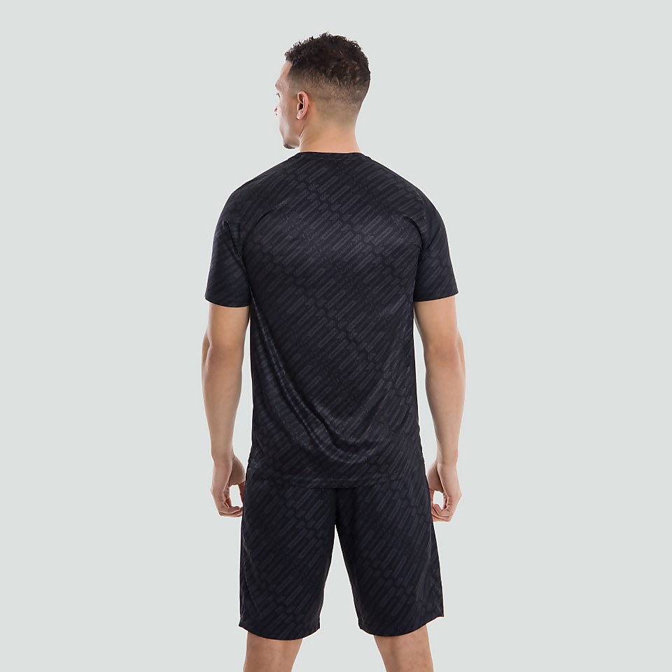 MENS VAPODRI SUPERLIGHT AOP TEE BLACK