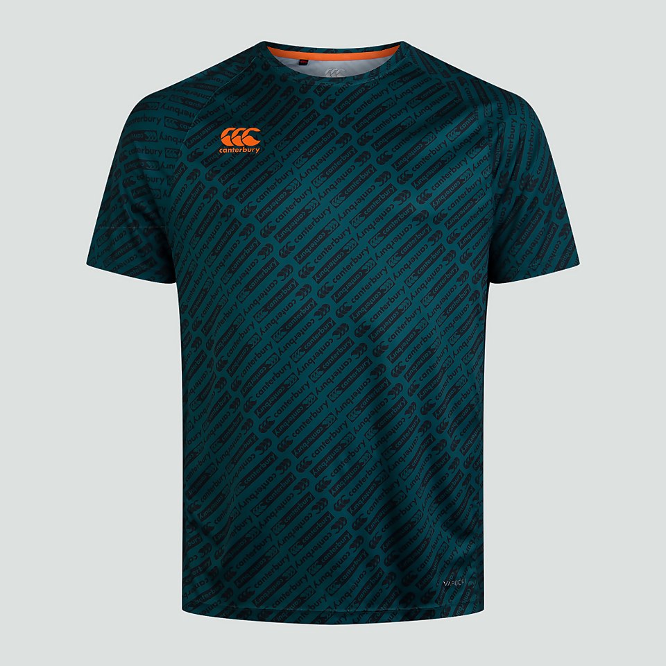 MENS VAPODRI SUPERLIGHT AOP TEE GREEN