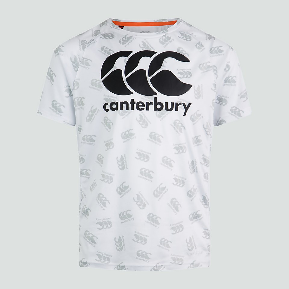 JUNIOR UNISEX VAPODRI SUPERLIGHT AOP TEE WHITE