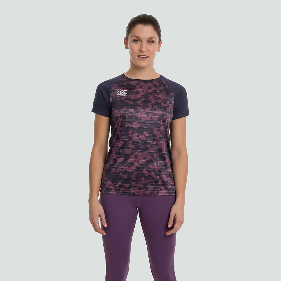 WOMENS VAPODRI SUPERLIGHT GRAPHIC TEE PURPLE