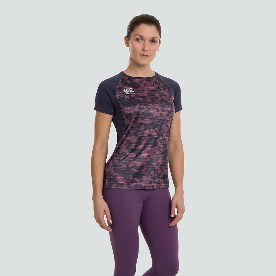 WOMENS VAPODRI SUPERLIGHT GRAPHIC TEE PURPLE