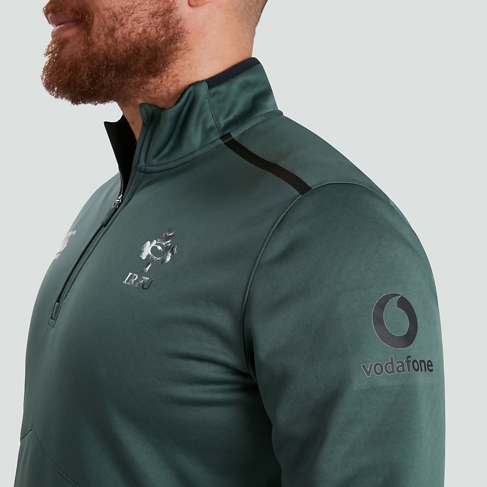 MENS IRELAND 1/4 ZIP TOP GREEN