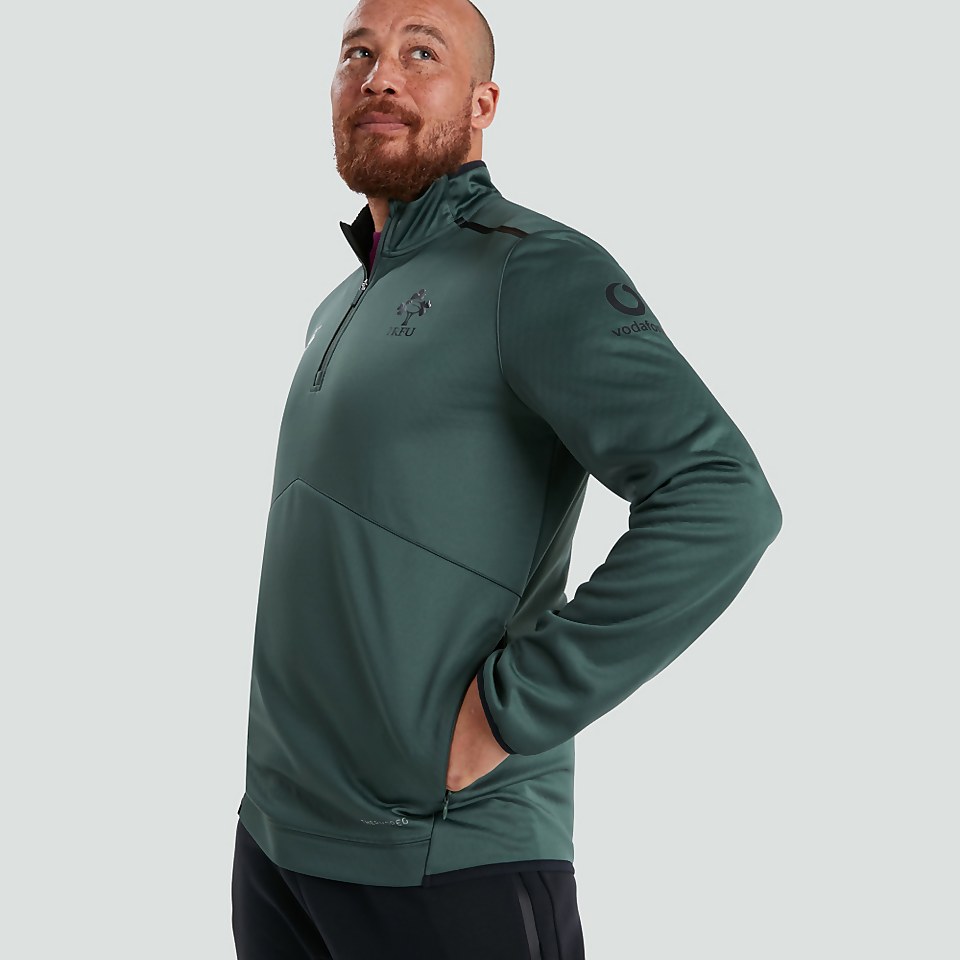 MENS IRELAND 1/4 ZIP TOP GREEN