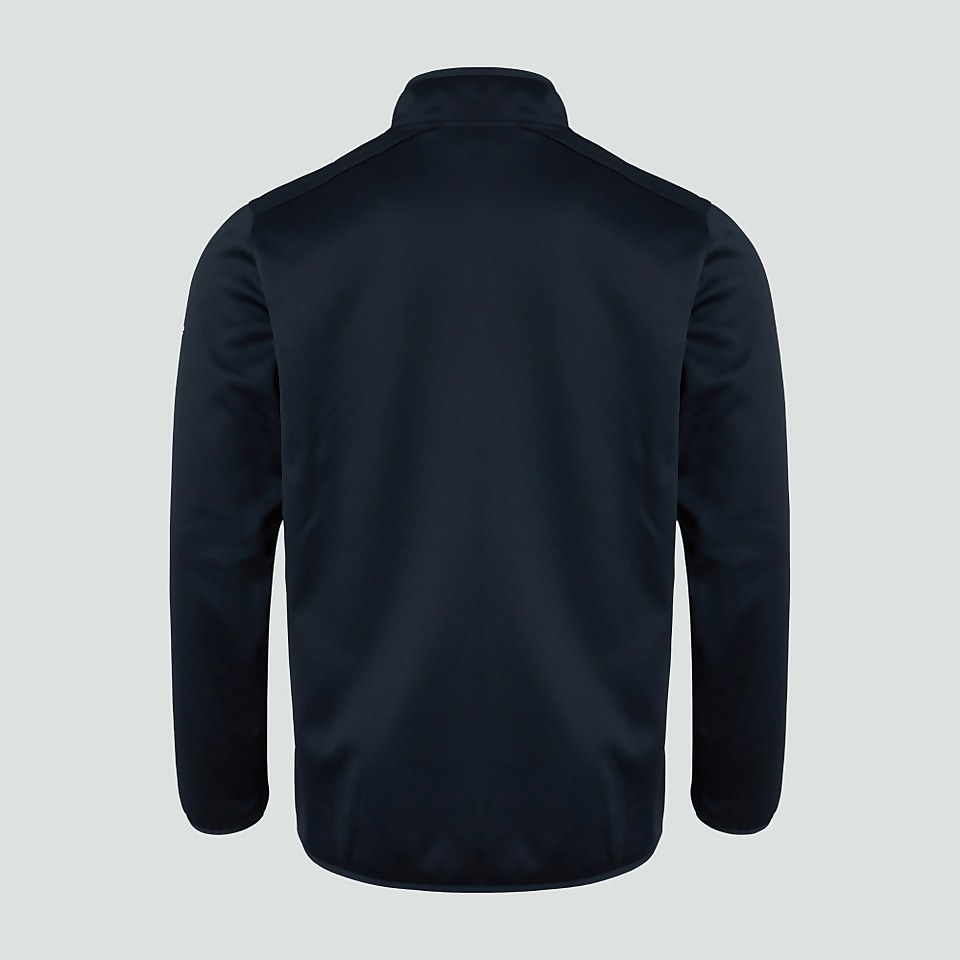 MENS IRELAND 1/4 ZIP TOP BLACK