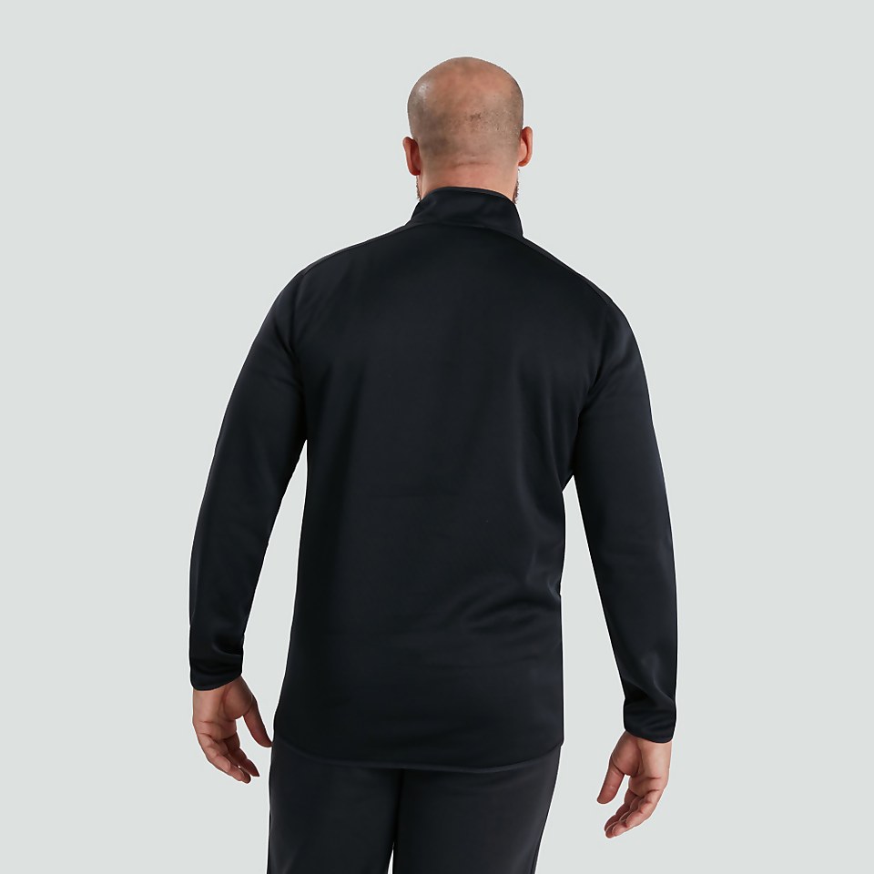 MENS IRELAND 1/4 ZIP TOP BLACK