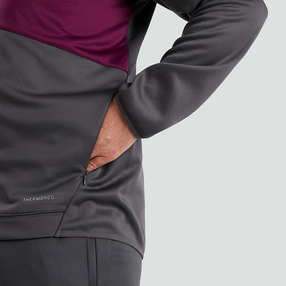 MENS IRELAND 1/4 ZIP TOP GREY