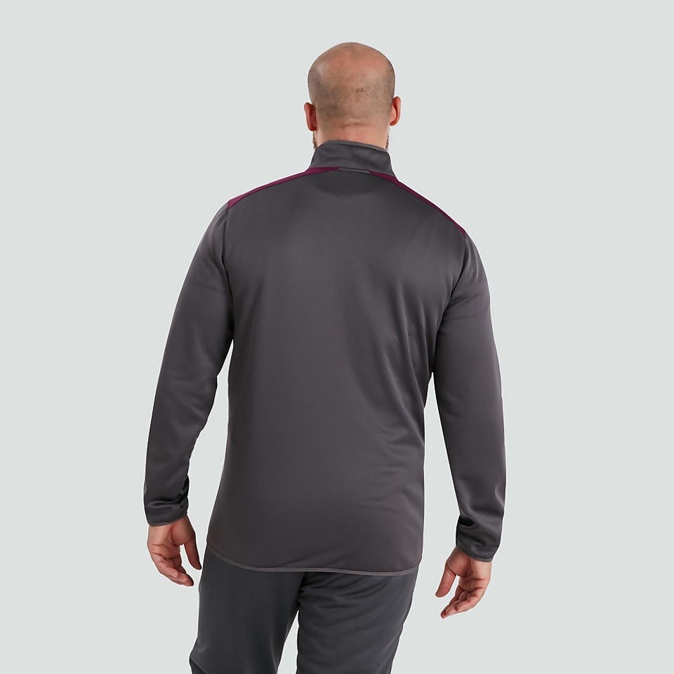 MENS IRELAND 1/4 ZIP TOP GREY
