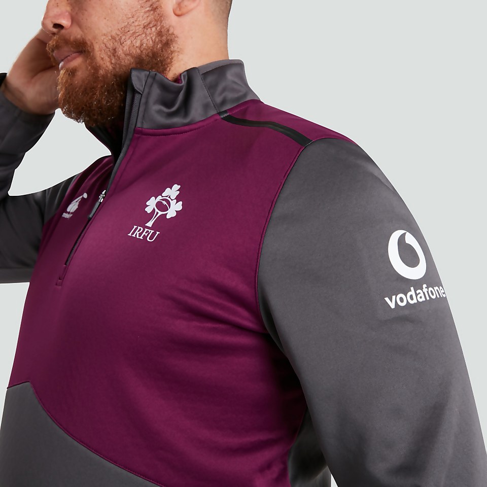 MENS IRELAND 1/4 ZIP TOP GREY