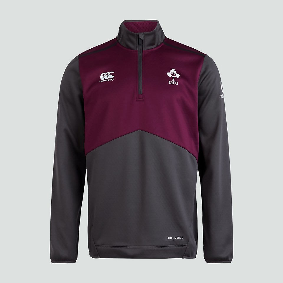 MENS IRELAND 1/4 ZIP TOP GREY