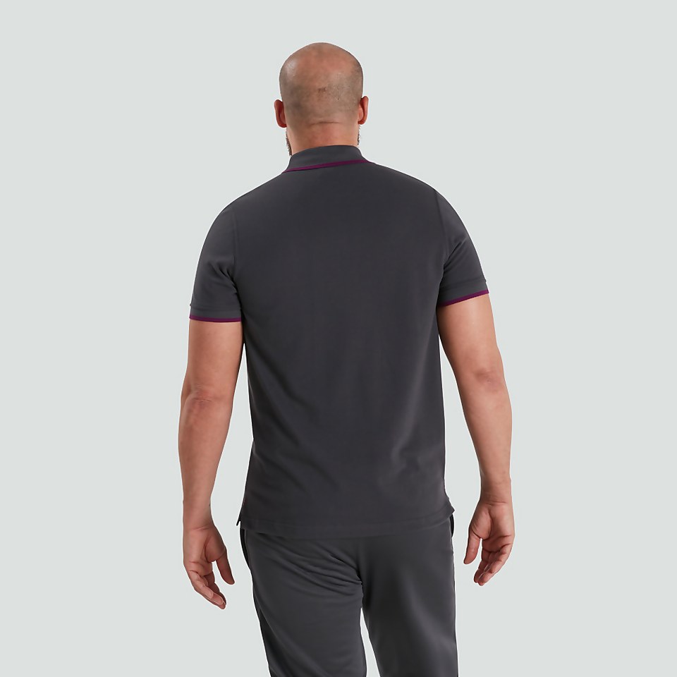 MENS IRELAND COTTON POLO SHIRT GREY