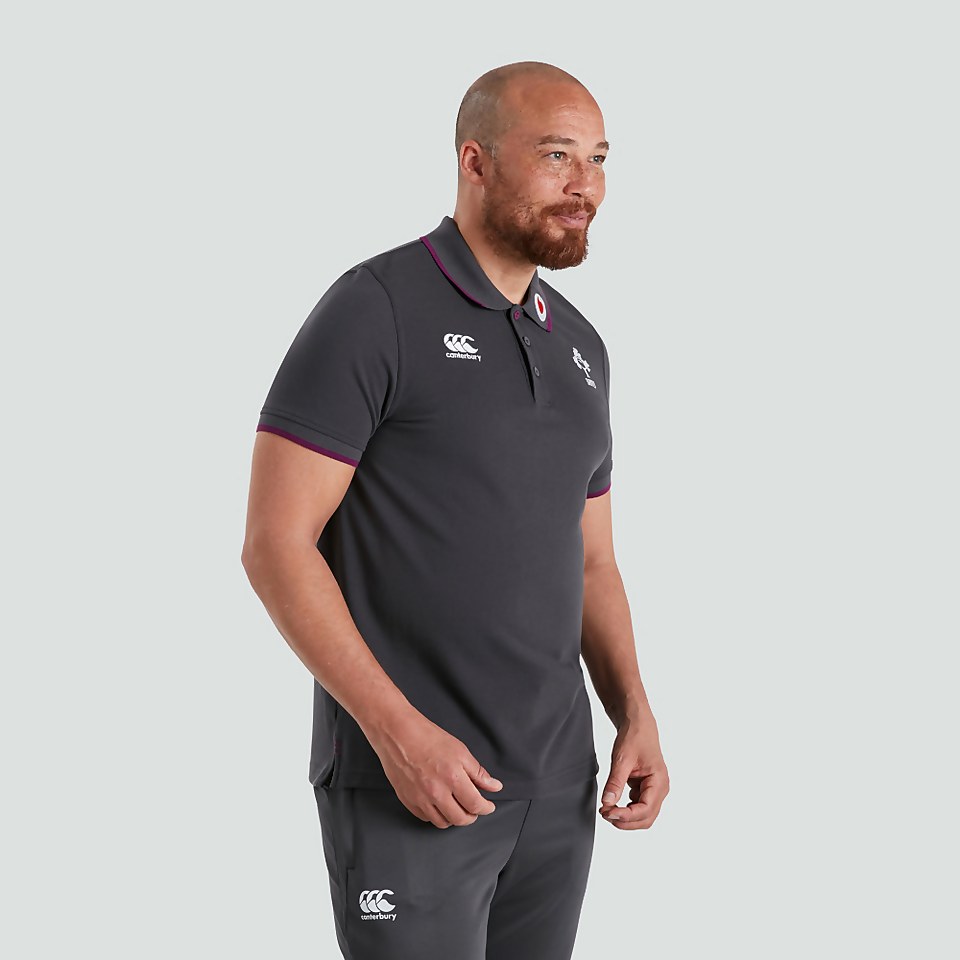 MENS IRELAND COTTON POLO SHIRT GREY