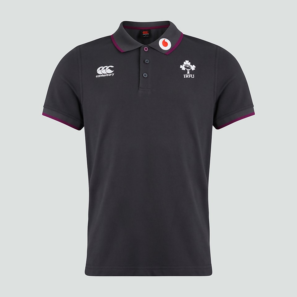 MENS IRELAND COTTON POLO SHIRT GREY