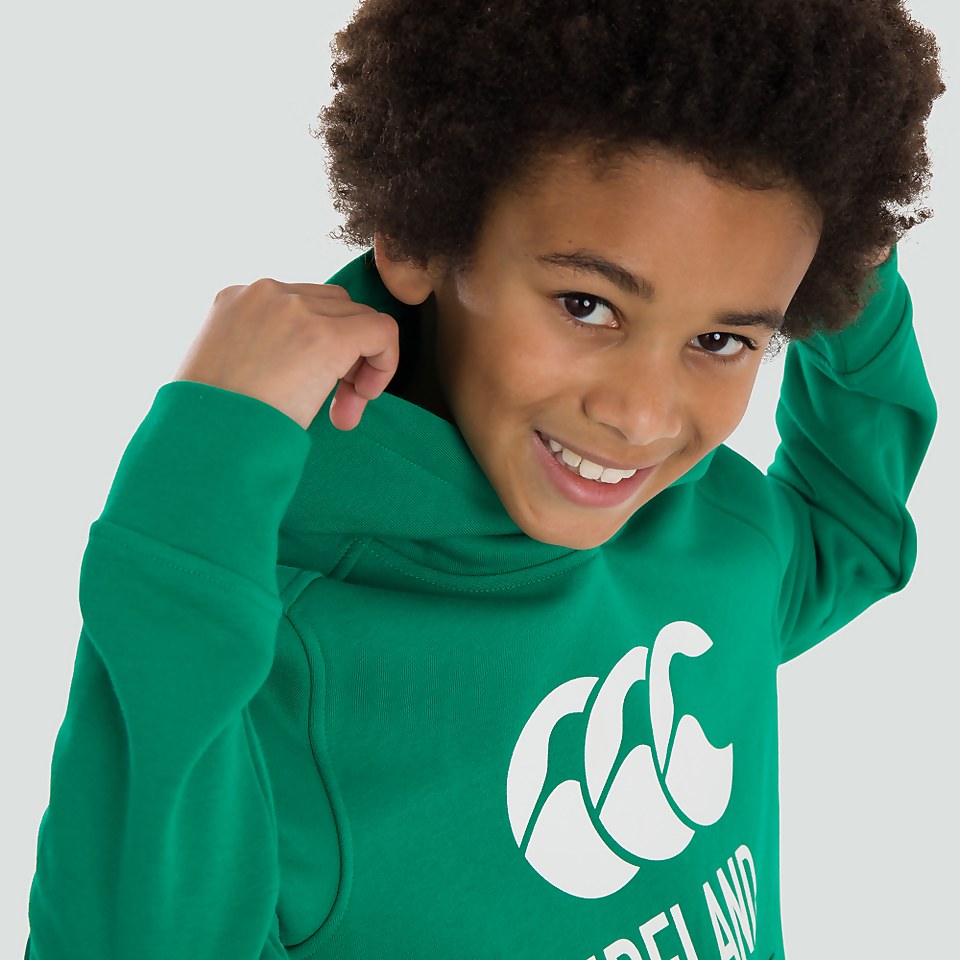 JUNIOR UNISEX IRELAND LOGO HOODY GREEN