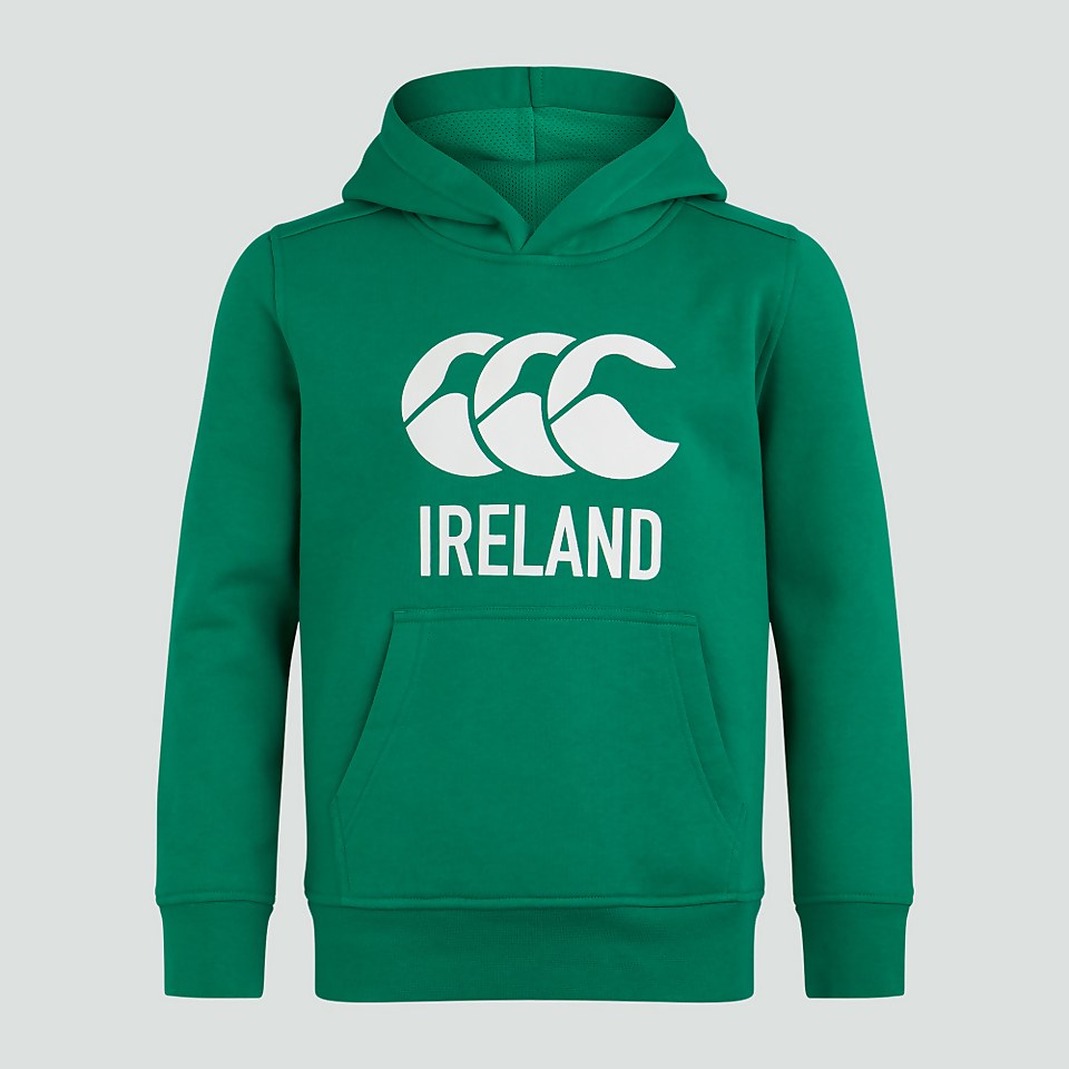 JUNIOR UNISEX IRELAND LOGO HOODY GREEN