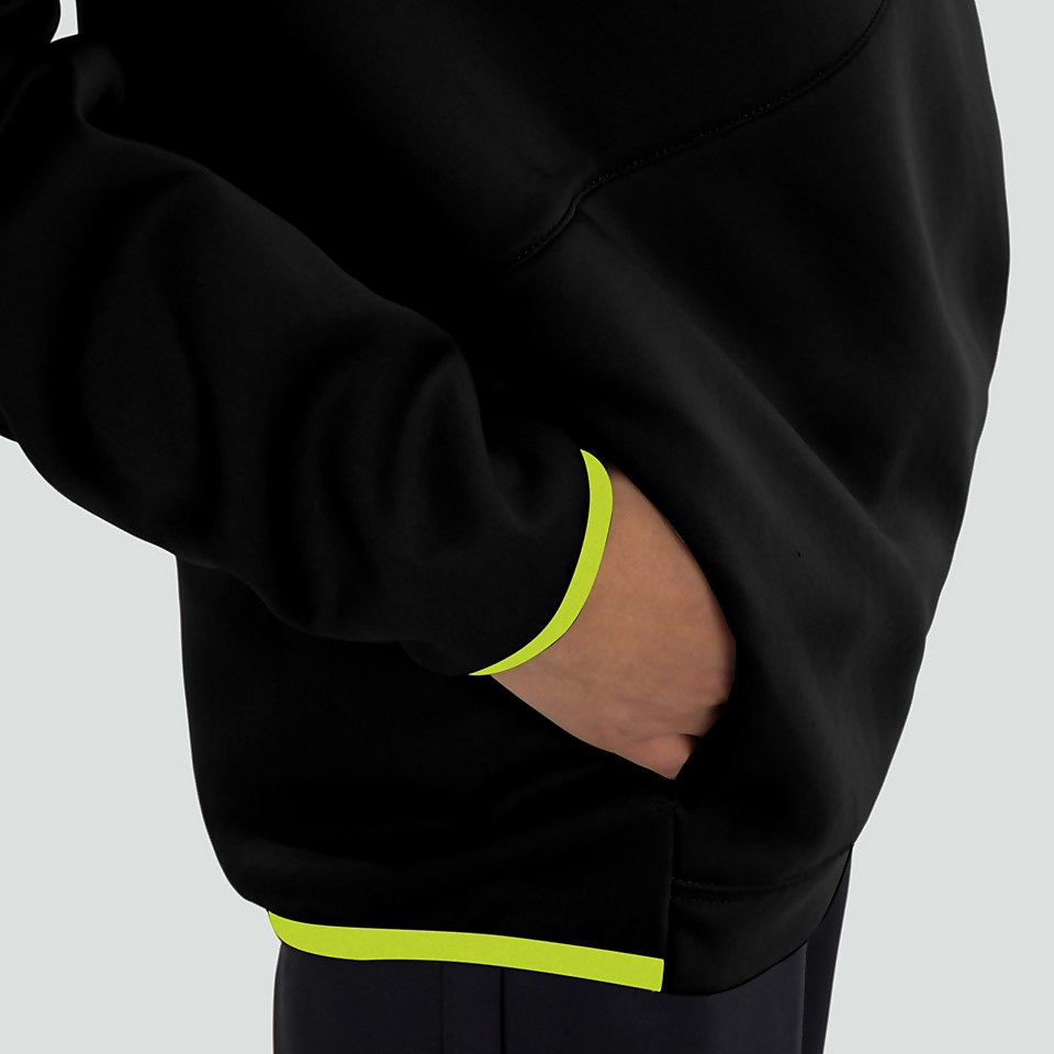 JUNIOR UNISEX IRELAND THERMOREG 1/4 ZIP FLEECE BLACK