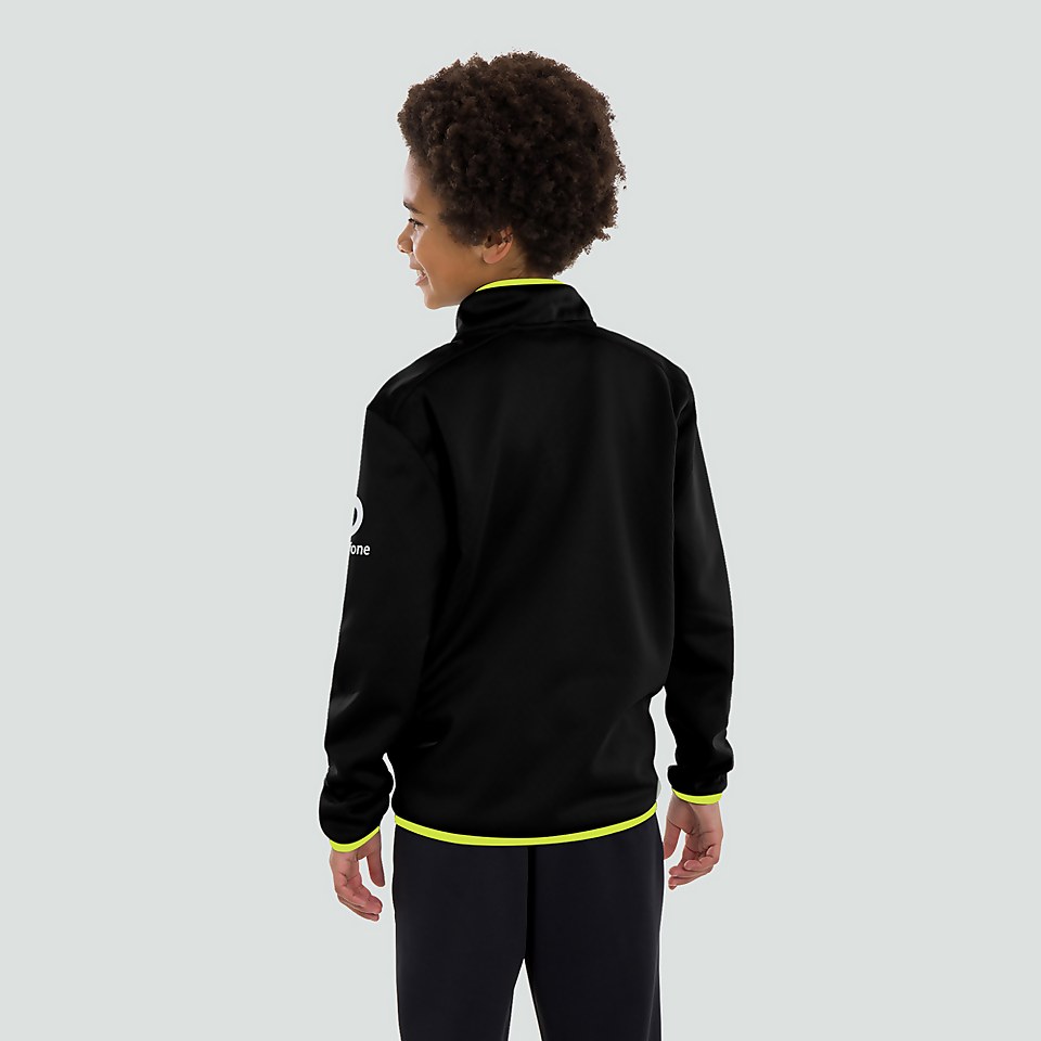 JUNIOR UNISEX IRELAND THERMOREG 1/4 ZIP FLEECE BLACK