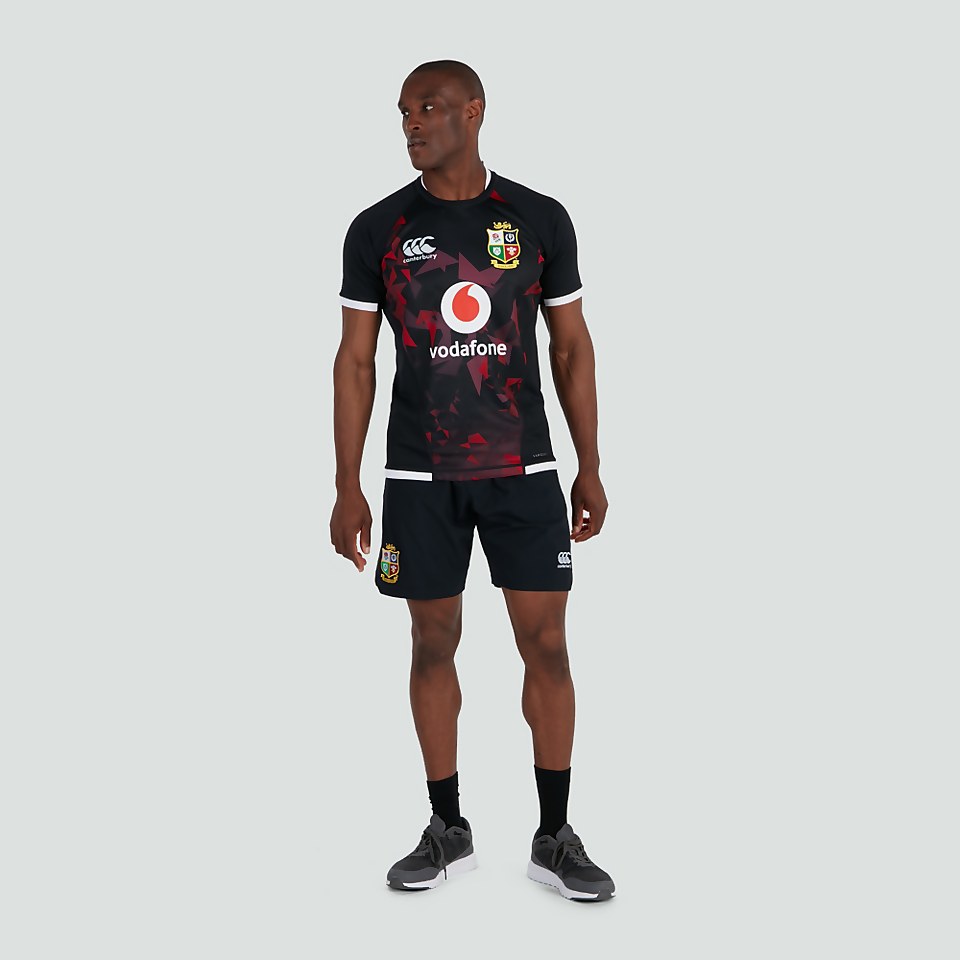 MENS BRITISH & IRISH LIONS PRO WARM UP JERSEY BLACK