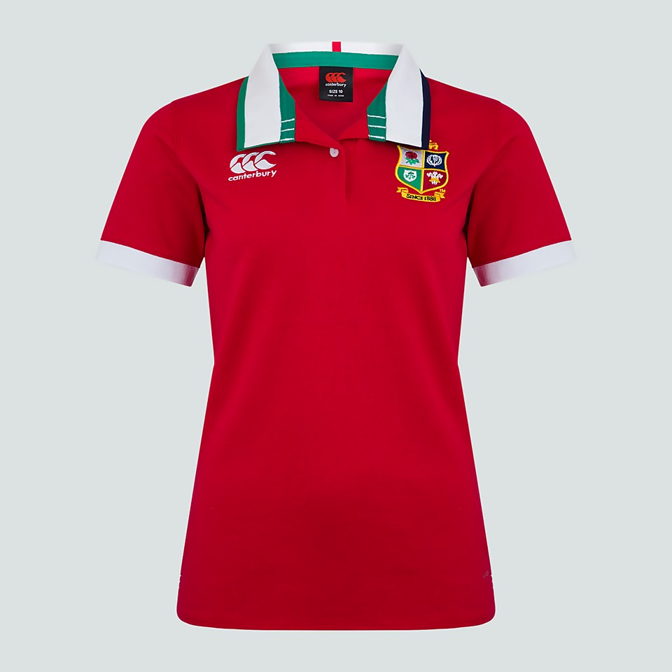 WOMENS BRITISH & IRISH LIONS SHORT SLEEVED CLASSIC JERSEY RED