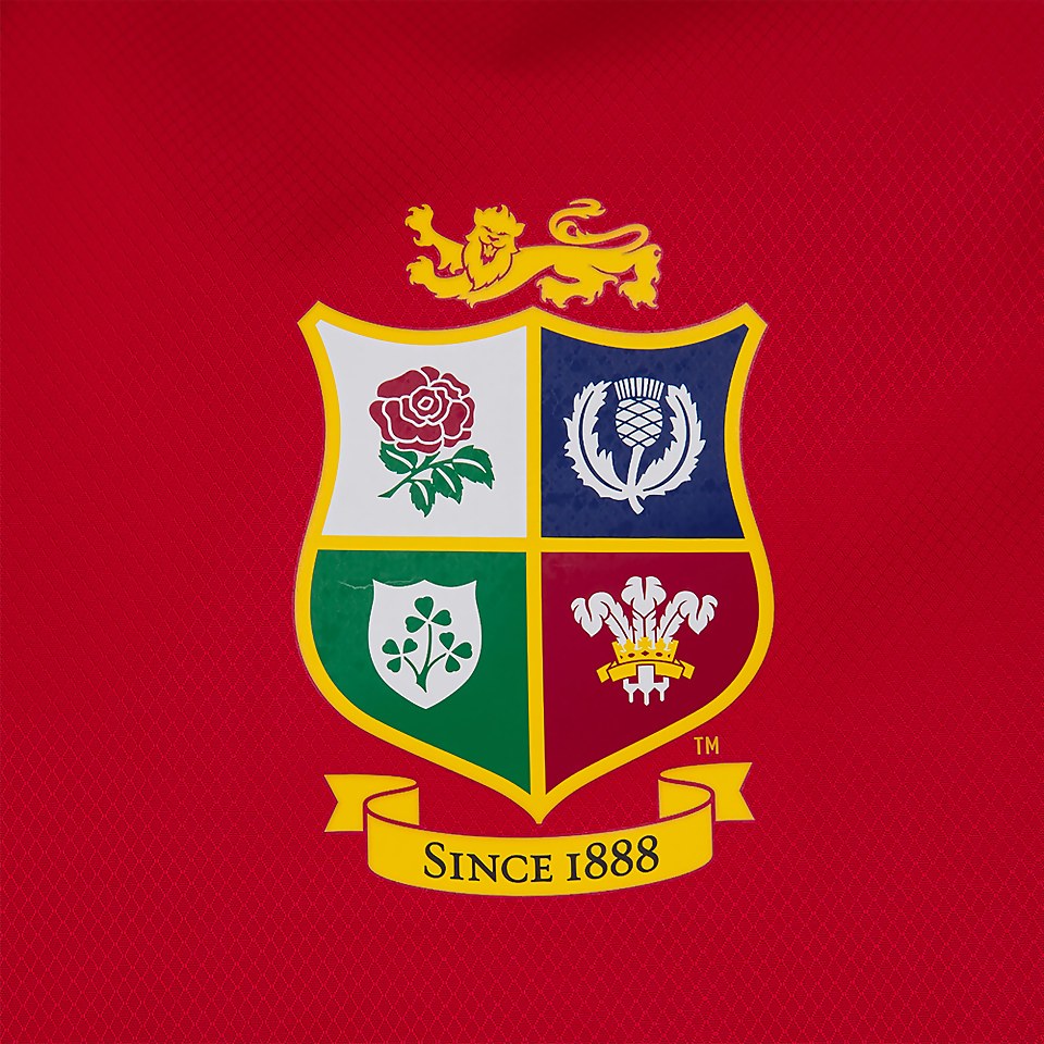 MENS BRITISH & IRISH LIONS WATER RESISTANT JACKET RED