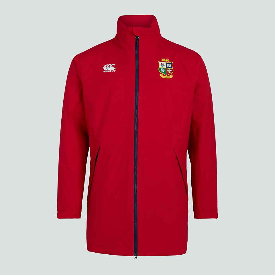 MENS BRITISH & IRISH LIONS WATERPROOF JACKET RED