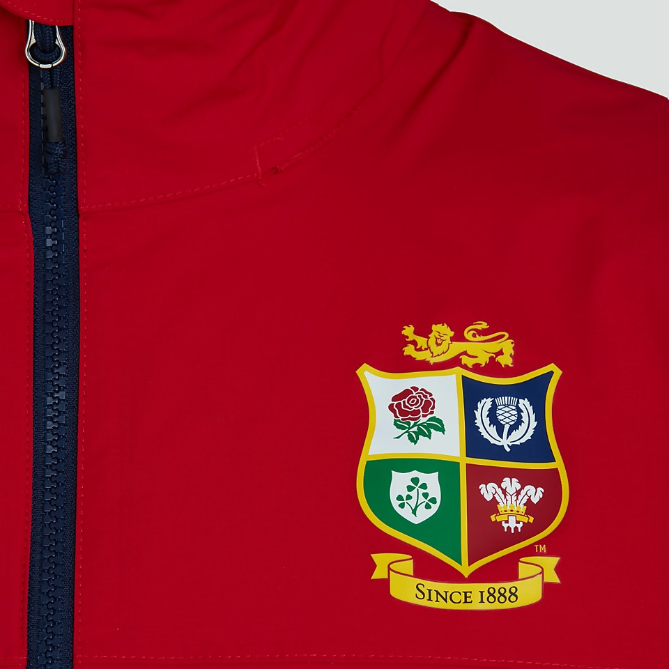 MENS BRITISH & IRISH LIONS WATERPROOF JACKET RED