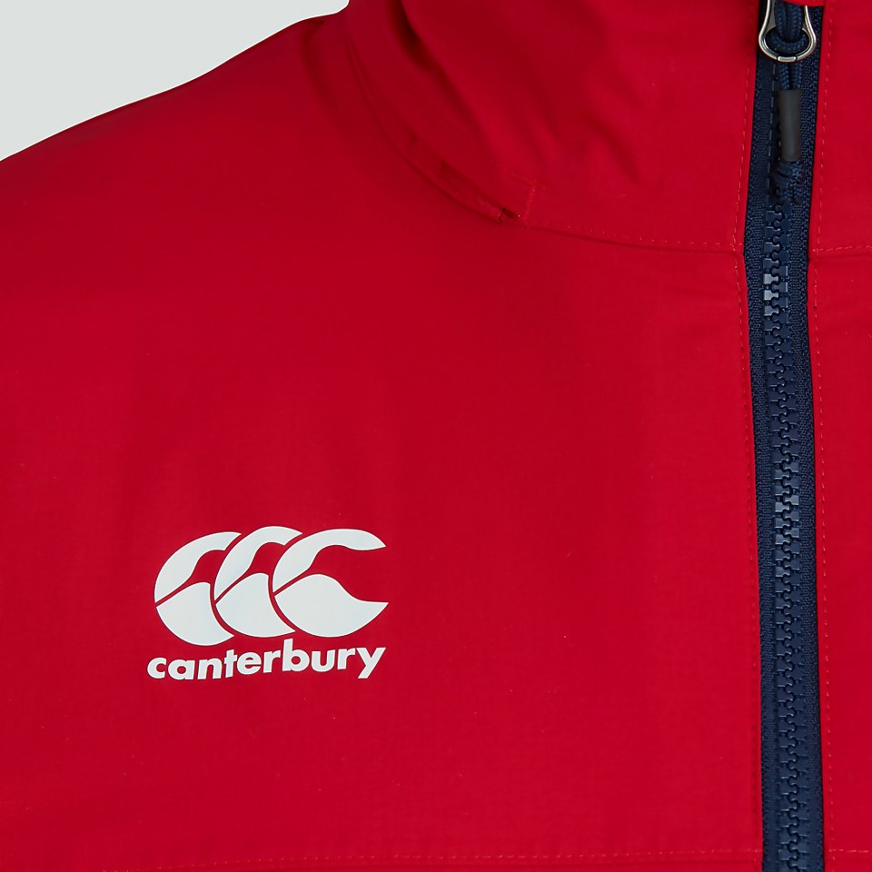 MENS BRITISH & IRISH LIONS WATERPROOF JACKET RED