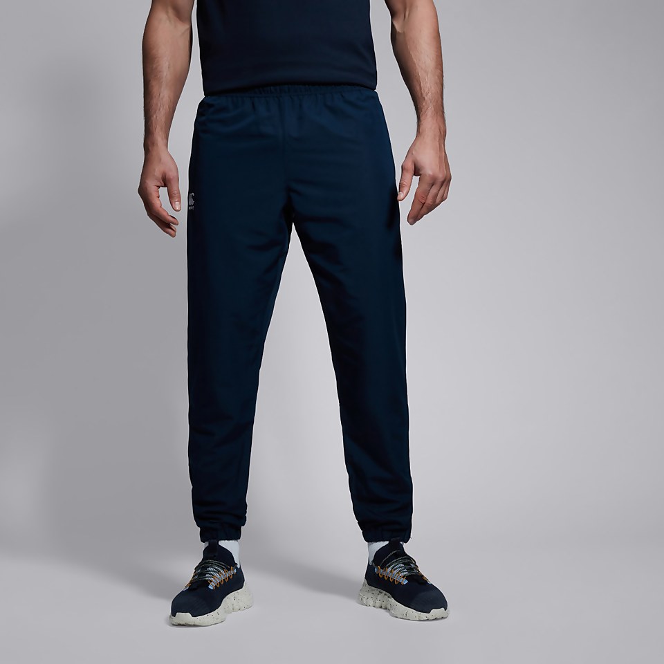 MENS CLUB PLAIN TAPERED CUFF TRACK PANTS NAVY