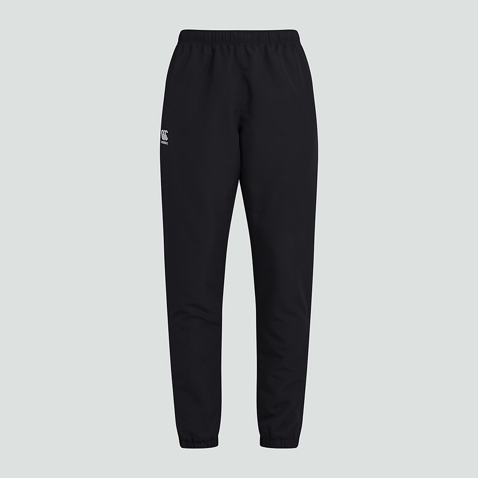 MENS CLUB PLAIN TAPERED CUFF TRACK PANTS BLACK