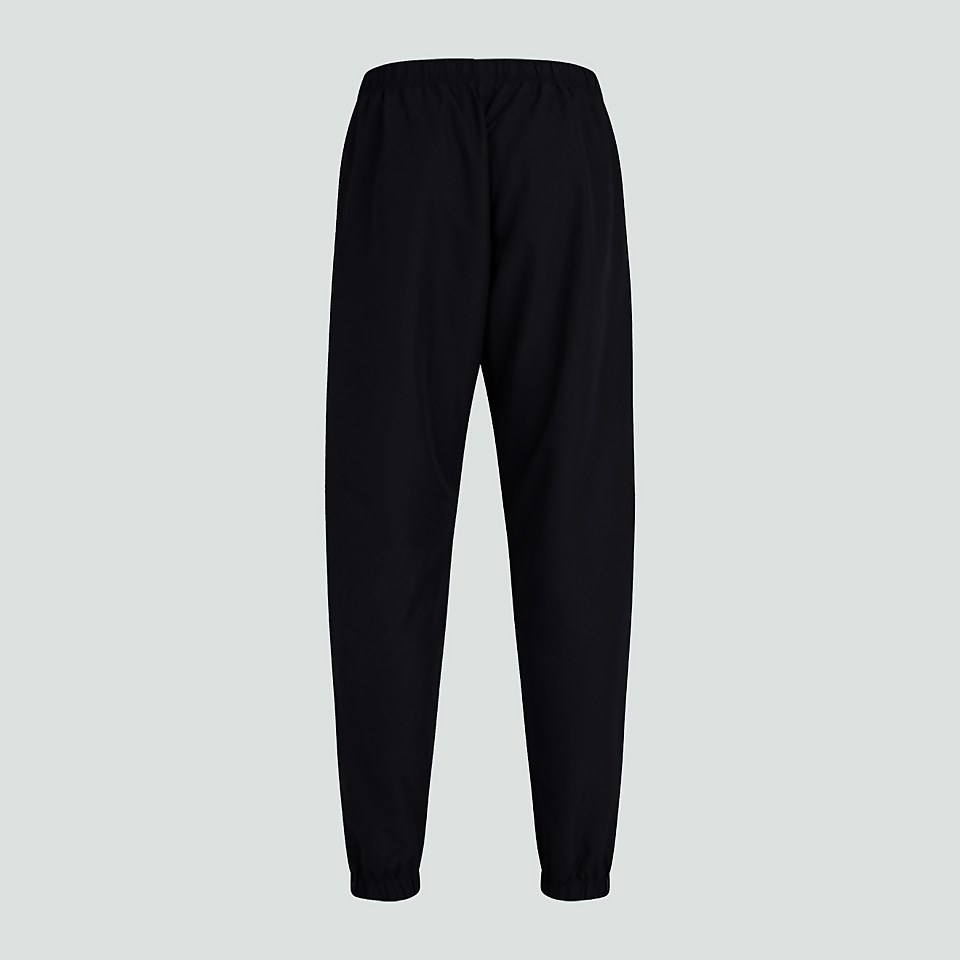 MENS CLUB PLAIN TAPERED CUFF TRACK PANTS BLACK