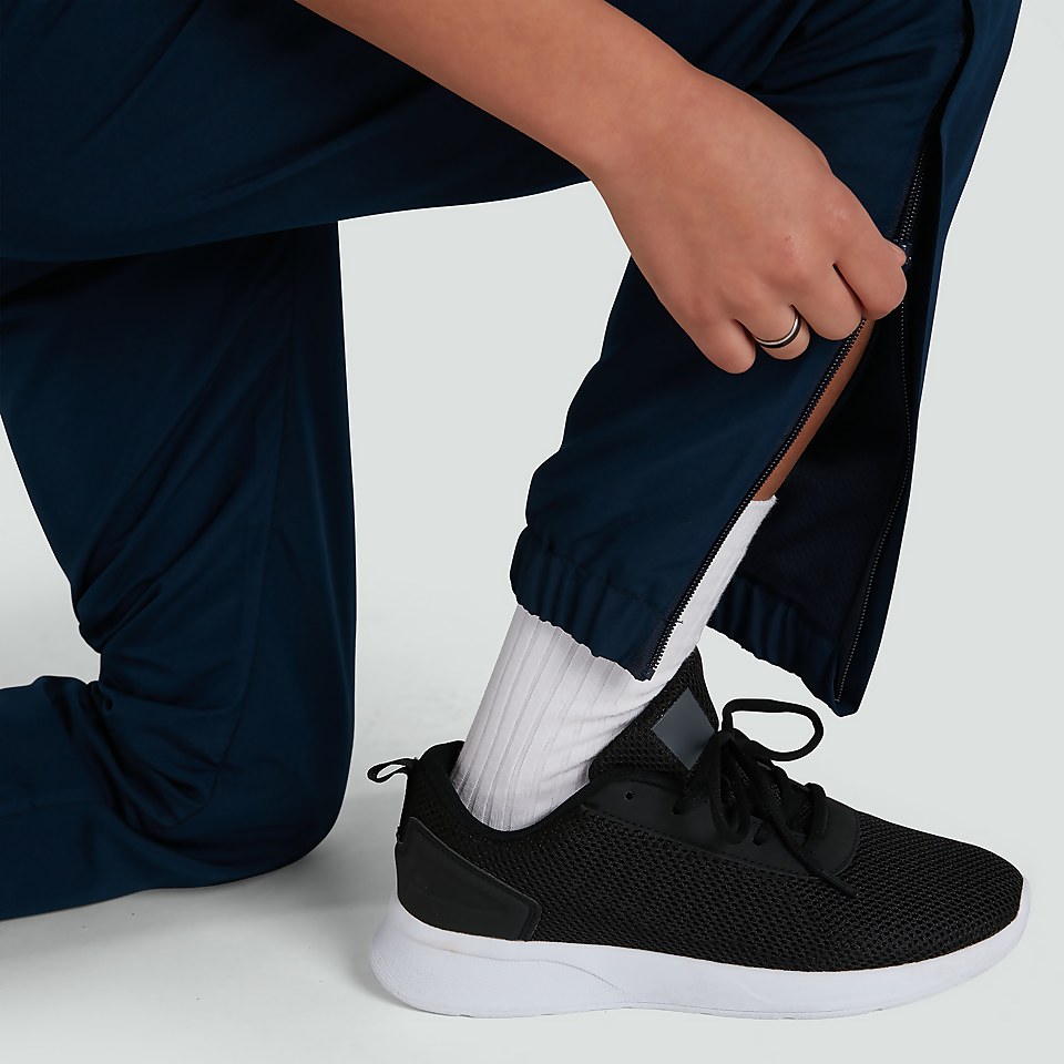 JUNIOR UNISEX CLUB PLAIN TAPERED CUFF TRACK PANTS NAVY