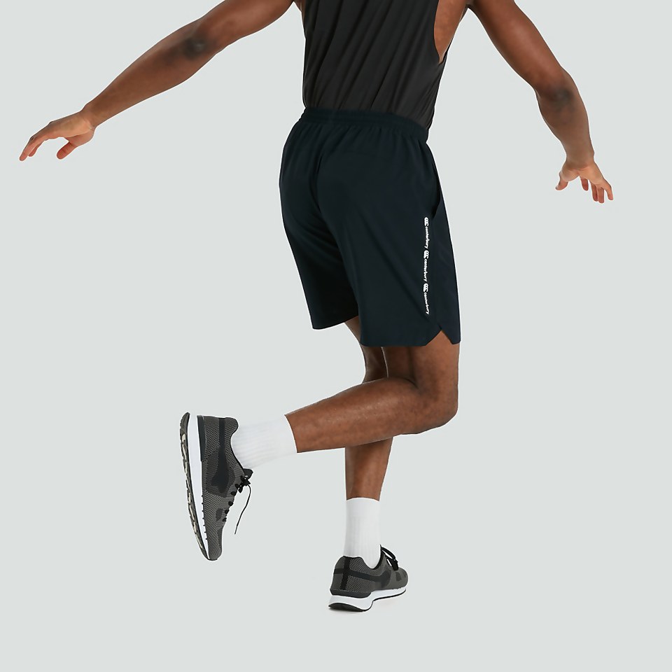 MENS WOVEN GYM SHORTS BLACK