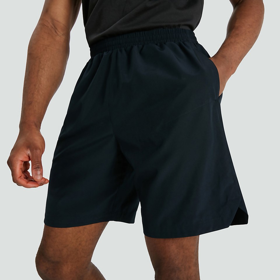 MENS WOVEN GYM SHORTS BLACK