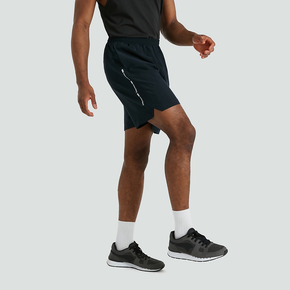 MENS WOVEN GYM SHORTS BLACK